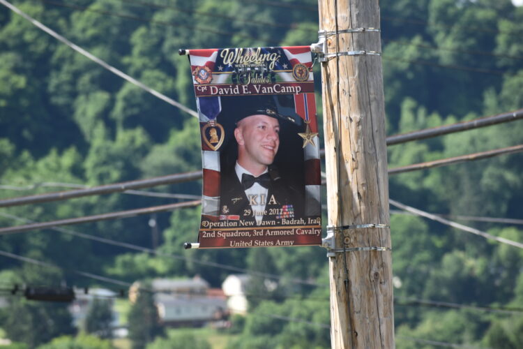 VanCamp Honored With Military Banner in Wheeling
